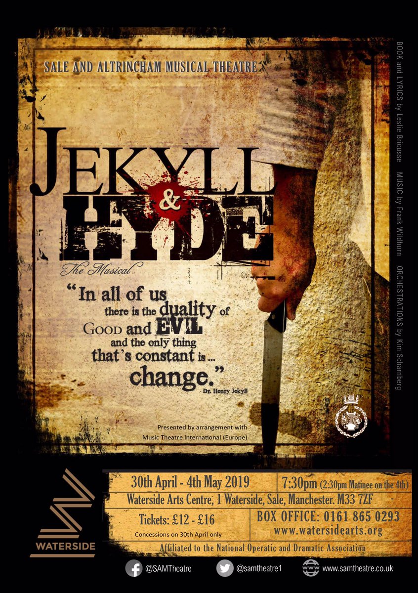 <a href="/samtheatre1/">Sale and Altrincham Musical Theatre</a> will continue the search to find a Henry Jekyll on Thursday 11th October (upstairs) at The Moorfield (pub) Marsland Road, Sale from 8pm
If you are interested in auditioning, please email paulrendel66@gmail.com for more information. <a href="/TheMoorfield/">The Buck Inn (sale)</a>