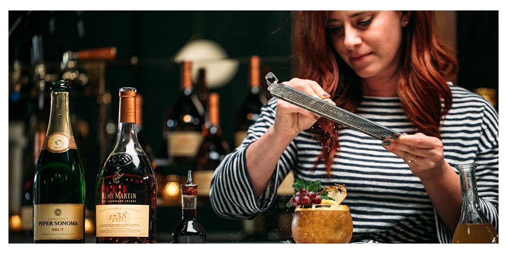 remymartinUS's tweet photo. Congrats to the finalists of The #HistoryinaGlass cocktail competition. Each of your cocktails were next level. And a big congrats to our winner, @karengrill and her winning concoction, The Early Riser. She'll be repping The US in the international finals in Cognac. https://t.co/0mjZsTcqG5