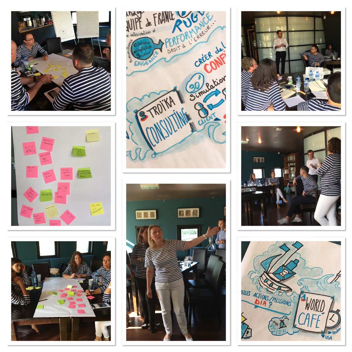 shkaya's tweet photo. Bel atelier #bddf2020 pour les directeurs d’agence animé par @JudithGerin et dirigé par Hélène Caldefie. Scribing terminé après une conclusion chaleureuse collective (Metéo du jour) fière de faire partie de la #tribudesagiles #happyscribing #futureofwork #changemakers https://t.co/4PupueKNoC