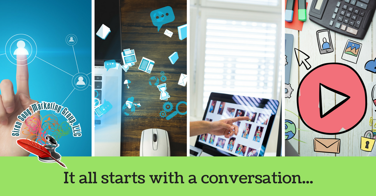 sirensongmg's tweet photo. It's all starts with a conversation! Ask us about online marketing services! #SirenSongMG https://t.co/YRYk4qnv9d