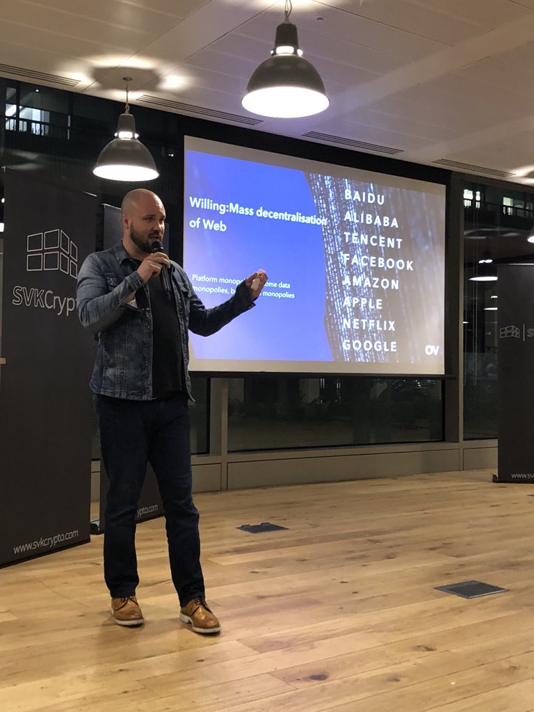 1annafrankowska's tweet image. Outliers Ventures CEO speaking about window of opportunities with Blockchain technology 👍🏻 let’s make it happen 🙌🏻 #blockchain #cryptocurrency #svkcrypto