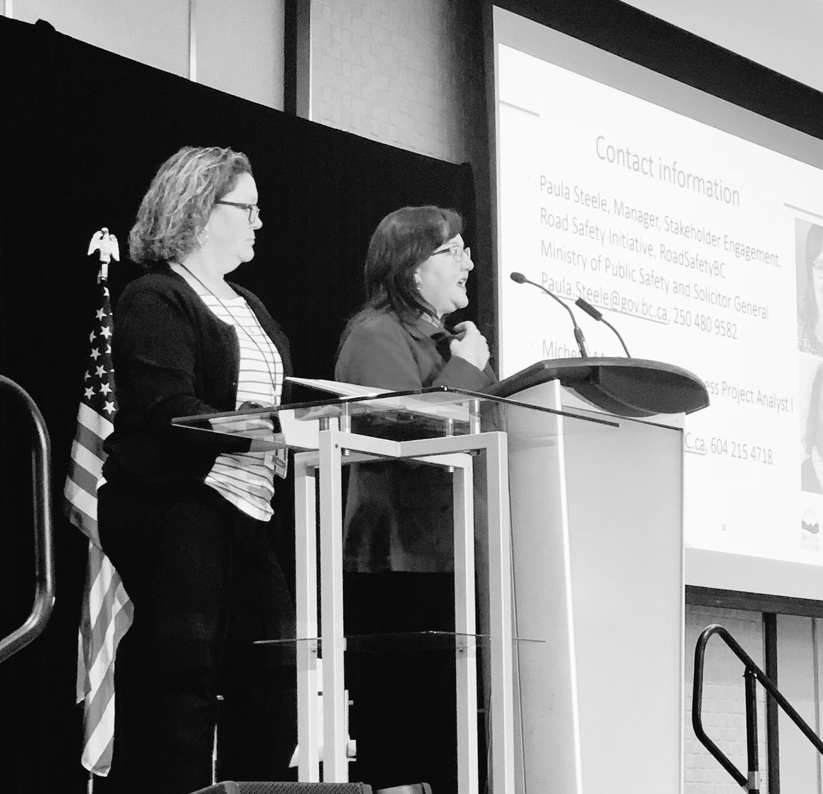 KimberlyVachon's tweet photo. Great presentation on BC’s Road Safety E-Ticketing Initiative by RoadSafetyBC’s Paula Steele and PRIMECorp’s Michelle MacRae at Versaterm’s Re:Invent Users Workshop 2018 @RoadSafetyBC #VDX2018 #SuccessfulResults #VersatermMRE @Versadex https://t.co/q82UoyPEyr