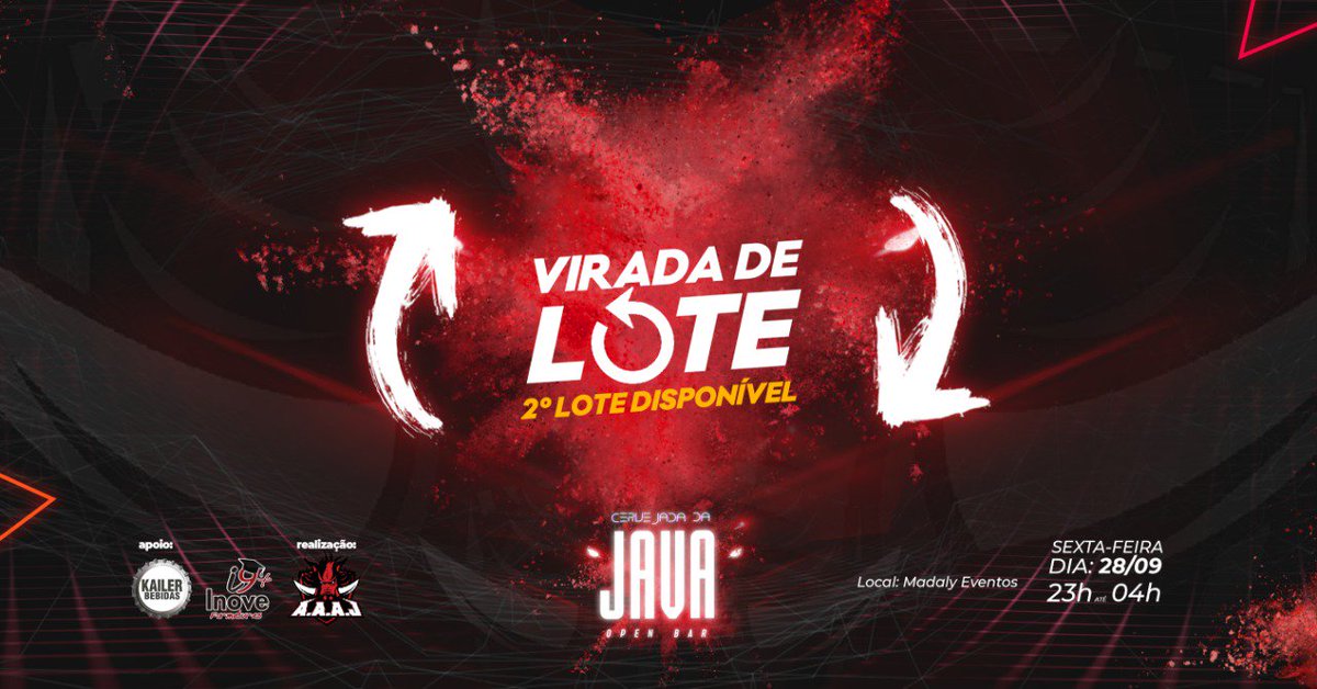 javaloucos_'s tweet photo. O SEGUNDO LOTE JÁ ESTÁ DISPONÍVEL! 2⃣💥
Ainda não adquiriu seu ingresso para a Cervejada da Java? Não perde tempo, pô!
Cervejada da Java será numa Sexta-Feira! 🔥
Tem coisa melhor do que começar um final de semana sextando num evento organizado pela Java? R: Não. 😂
#GoJava https://t.co/wN8BOqmrQ9