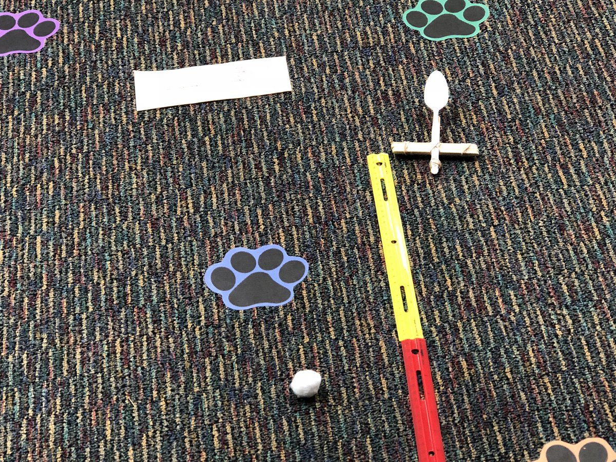 Gottechnology's tweet photo. National talk like a pirate day = Pirate books and STEM catapults in the library.  @MainStreetElem https://t.co/tXJr3Q8A9h