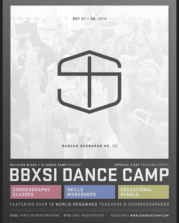 BuildingBlock_'s tweet photo. ‼️ BBxSI is back!! ‼️ In collaboration with @sidancecamp, we present 2-day training event hosted here in San Diego with 13 talented world-renowned teachers and choreographers! REGISTER LINK IS NOW LIVE, first 50 will get a discounted price! https://t.co/Az3CxF5bxb