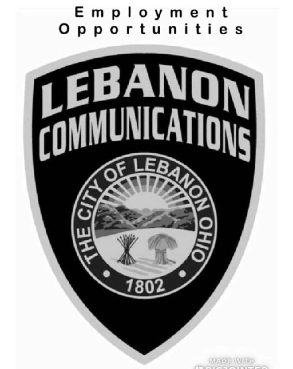 The City of Lebanon, Ohio, is accepting applications for the position of Communications Officer. The City of Lebanon offers a starting annual salary of $43,555.20 and an excellent employee benefit package. Information and applications may be obtained at lebanonohio.gov.