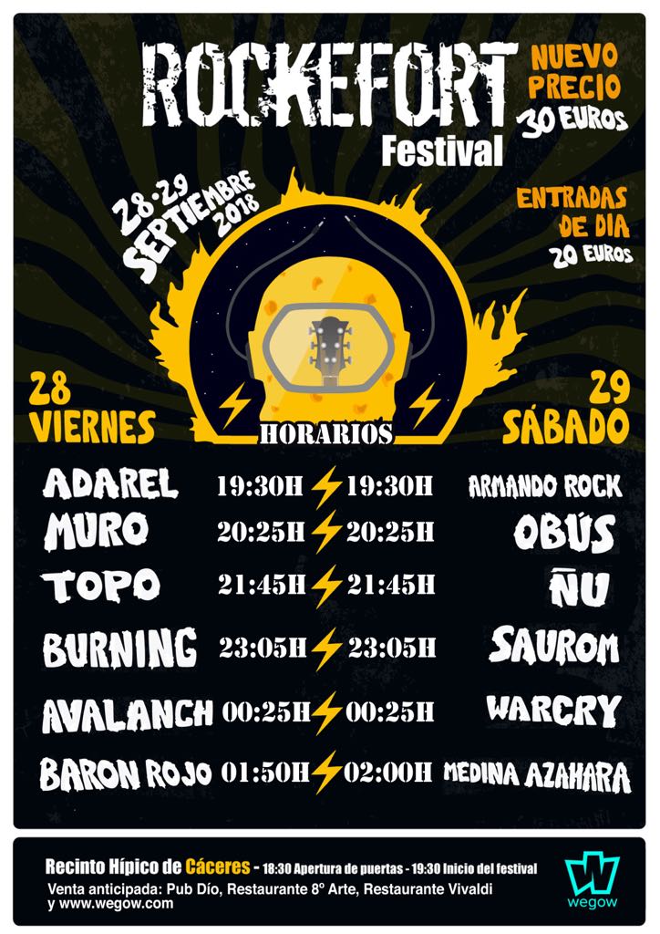 Horarios claros. Instrumentos afinados. Setlist matizado... ¿Y tú? Estás listo(a).