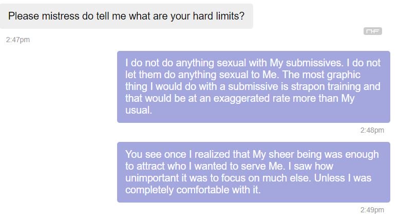 NiotMoreaux's tweet photo. It appears I'll have to start advertising Myself even more clearly. This type continues to trickle in. First sentence was the red flag.
#findom #notanescort #notaprostitute #NOGFE #fetish #financialdomination #moneyslave #paypig https://t.co/04KPuwu5ME
