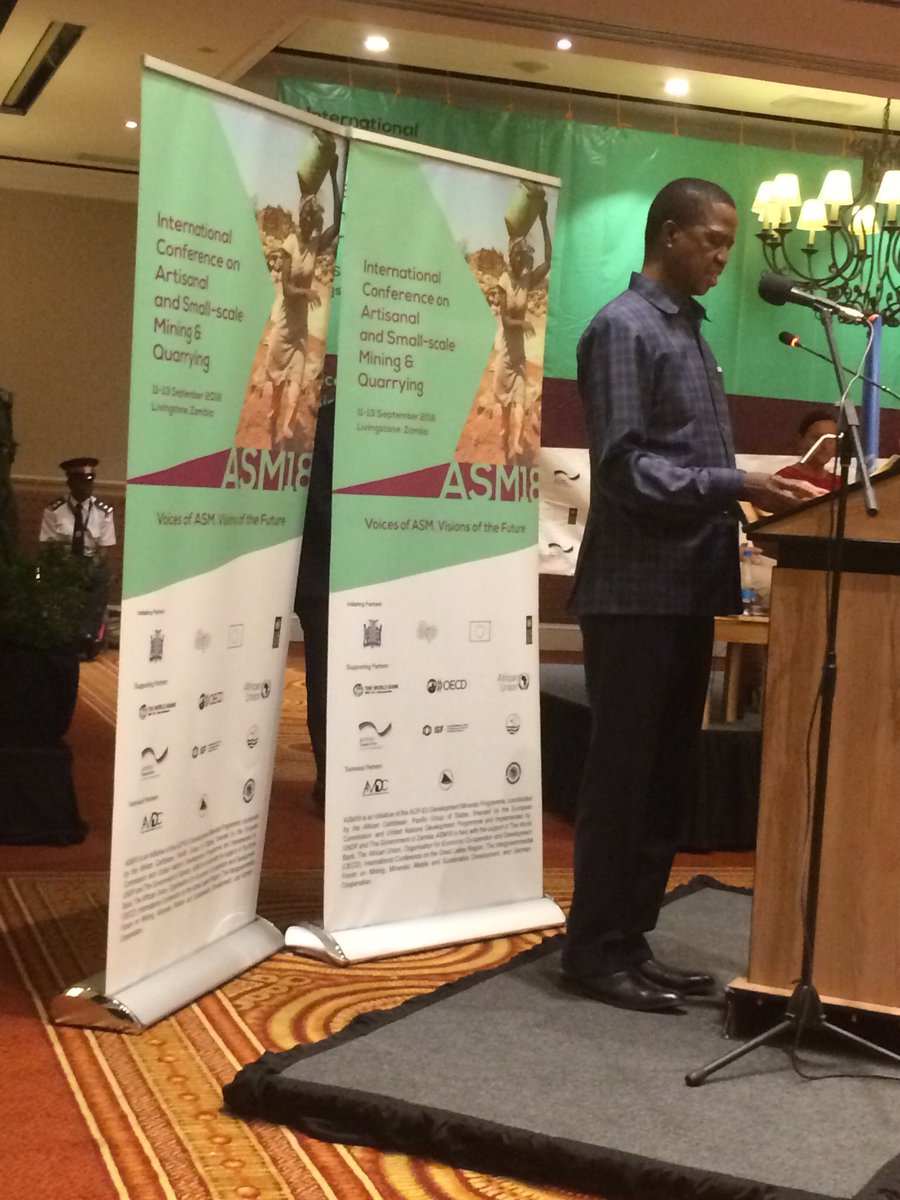 GNayuburundi's tweet photo. #Zambia hosts the International Conference on the Artisanal and Small Scale Mining and Quarrying in Livingstone on 11-13 September 2018. The #ASM18 was one of the biggest conference of artisanal and small scale miners ever held on the continent. https://t.co/l2hyJdb8rk