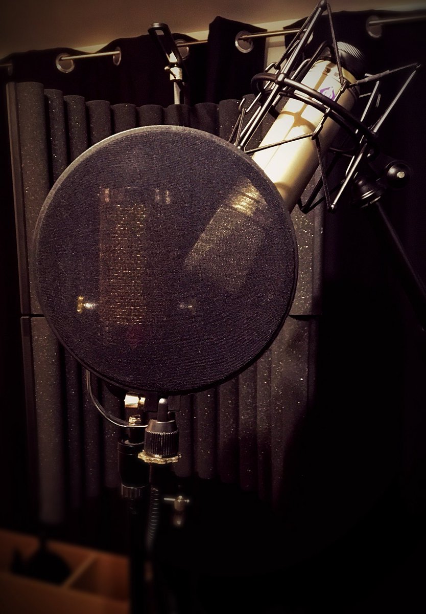 PlanetRepmusic's tweet photo. #vocal #recording time! #vocal booth set up for @RobinPjazz vocal sessions for his #newalbum. Our fav #vocalmic the @ribbonmics R84A (A840) this time combined w/ our 1985 @NeumannBerlin U87 to see what happens! #recordingstudio #proaudio @UAudio 4-710 #TwinFinity @sospublications https://t.co/8Ja1mJs3sW