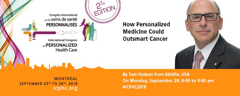 Join us on Monday, Sept 24 for a talk by world-renowned #genomics and #cancerresearch expert, Dr Thomas Hudson, Vice President, Head of Oncology Discovery, at <a href="/abbvie/">AbbVie</a>. Register here! icphc.org/REGISTRATION.h… 
#ICPHC2018