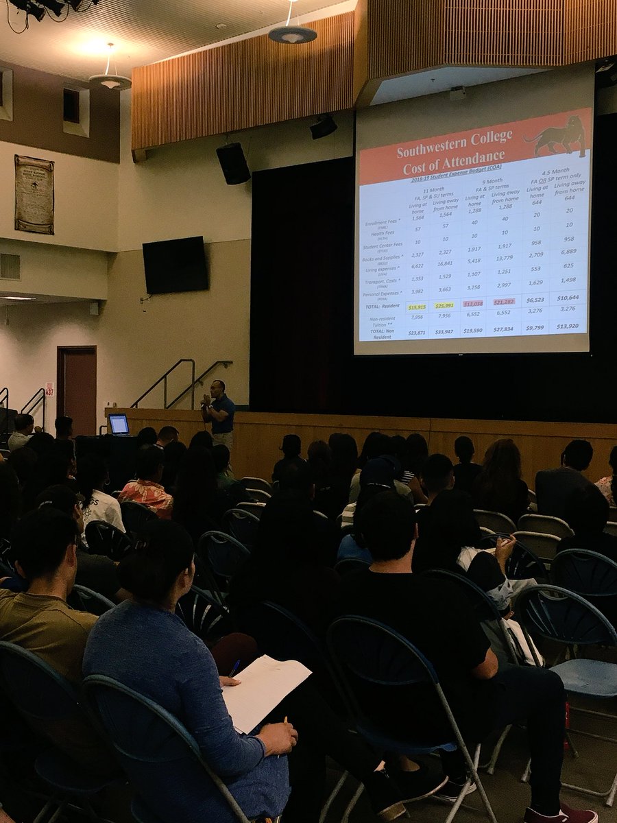 Financial Aid Night at the Ranch. Thank you Angel Salazar, financial aid specialist, for presenting to our students and parents. #CollegeBound #mustangsgotocollege