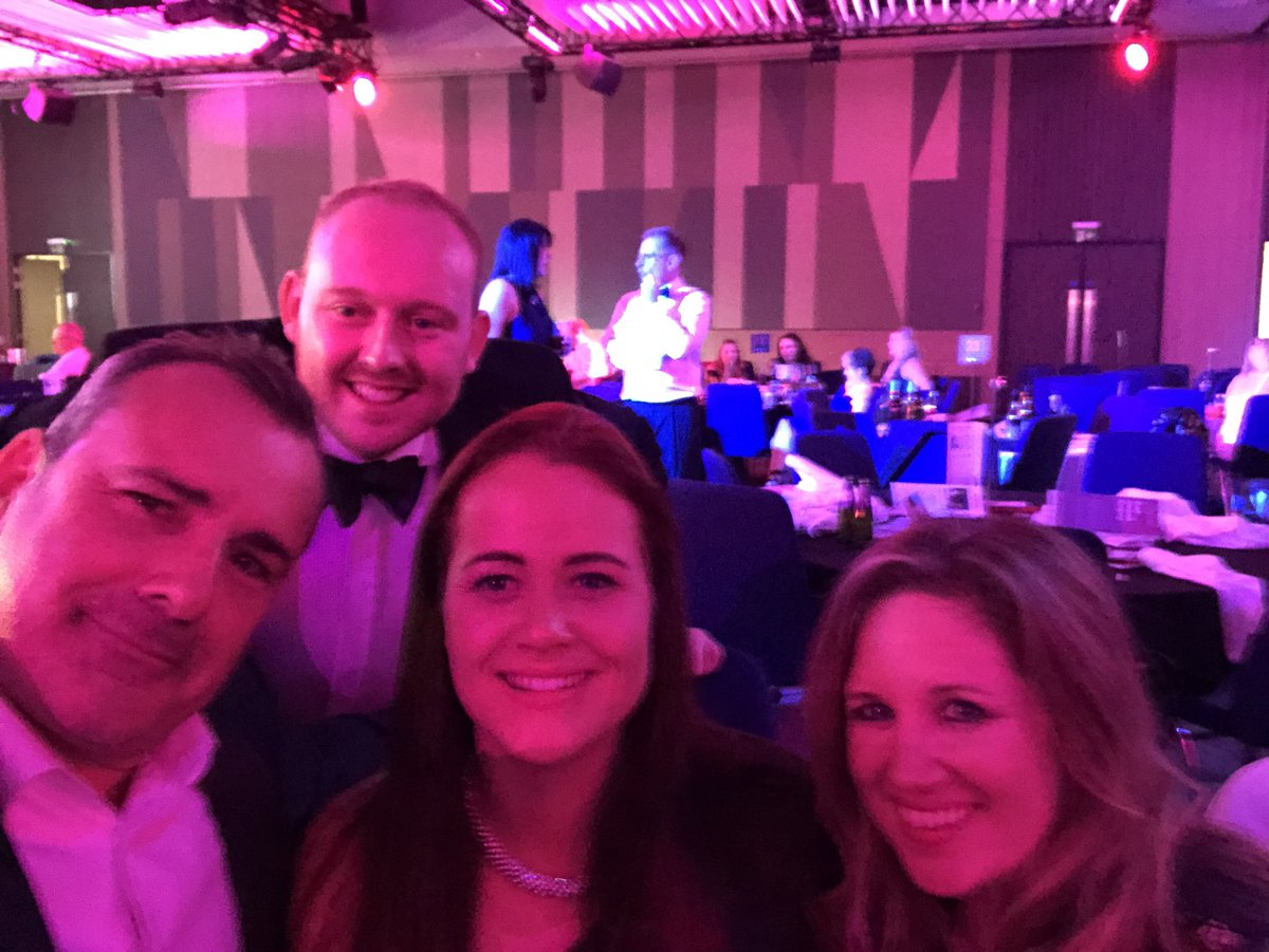 SimonHewitt19's tweet photo. Proud to have the champ of the hover ball challenge Gretel from @TerryJonesLaw on the @1stTitleResi table #Lfsconvawards https://t.co/9nQyeDODN1