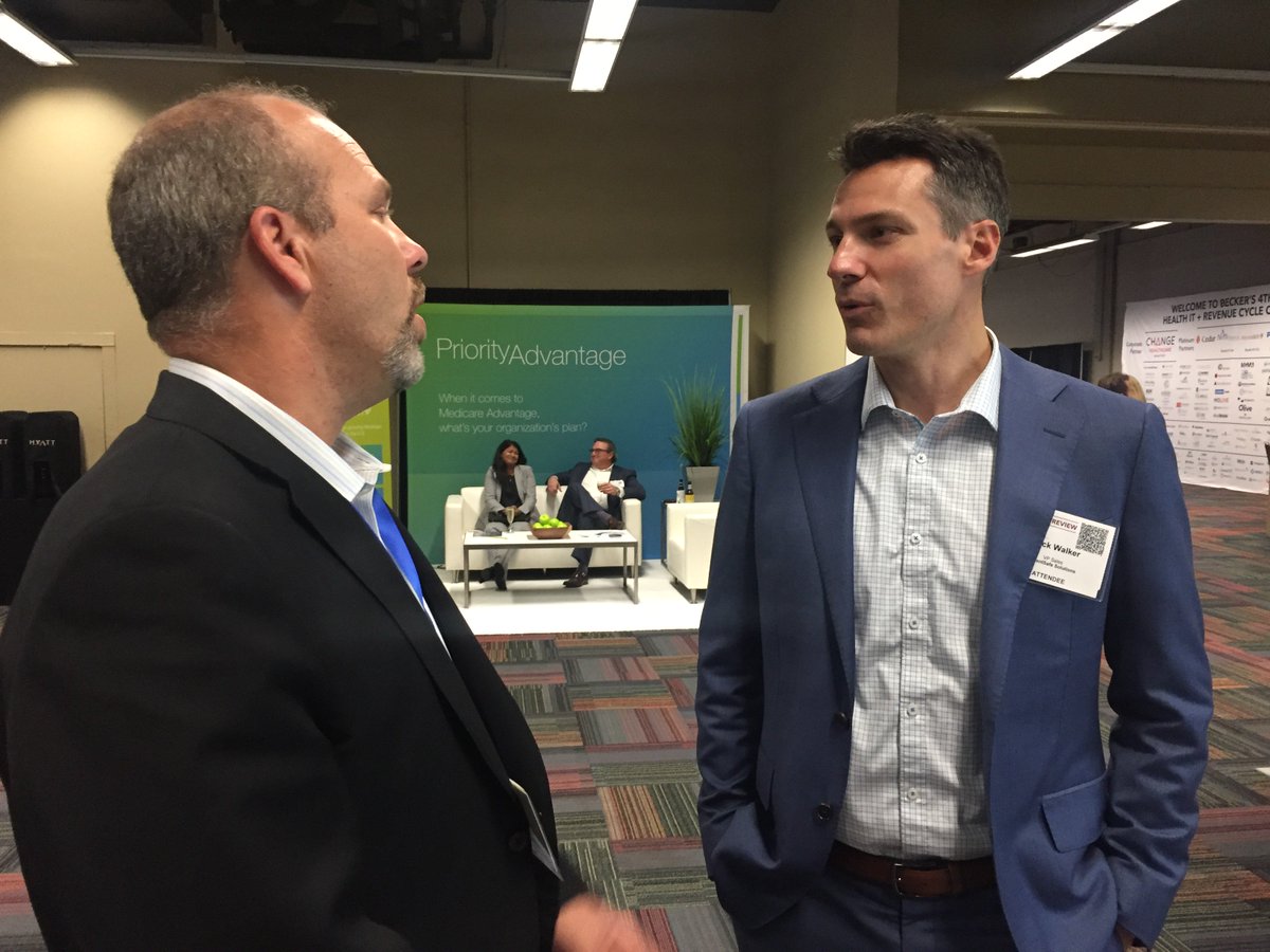 PatientSafeSoln's tweet photo. Day 1 at #BeckersHITRev18 is a wrap! Even on a 1/2 day, our booth (#214) was busy with interest... HIT professionals wanting to learn more about #PatientTouch, the only mobile solution that unifies #clinicalcommunication & workflow. Come by for a demo or assessment this week. https://t.co/3jH0zCdr8x