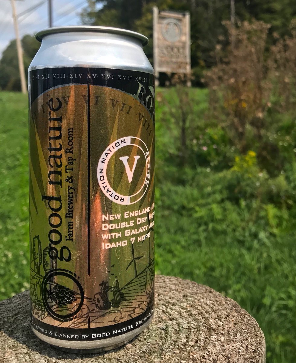 GoodNatureBeer's tweet photo. We release #RotationNation V next week!
This Rotation is #doubledryhopped with Galaxy & Idaho 7 #hops and, as always, brewed with a foundation of #NY #malt and bittering hops. #craftbeer #nybeer #farmbrewery #goodnature https://t.co/sRU7p7GKMU