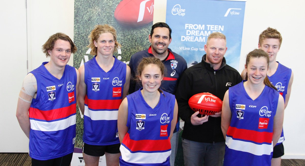 aflvic's tweet photo. Country Victoria’s most talented male and female junior footballers are preparing to put their skills to the test this month, when the annual #VLineCup18 kicks off next week. DETAILS: https://t.co/x335FVsdHf
@AFL_WD @AFL_WM @AFL_GM @AFL_YR @aflcm @AFLNEB https://t.co/jerBtjF1ff