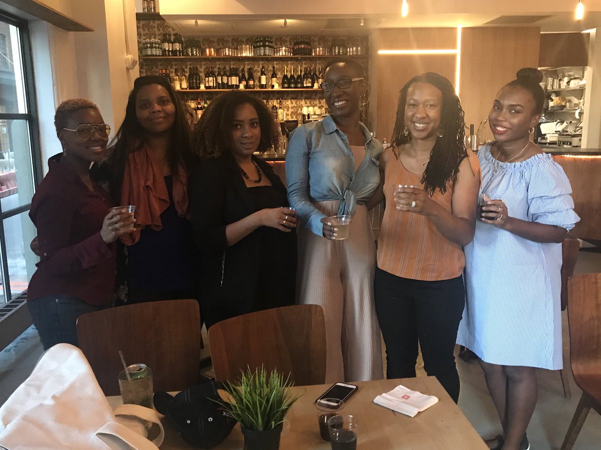 Our ALL Black / ALL Woman east  coast writers room for our upcoming NYC series. We’ve been repping only black folks writing behind the scenes since 2011! 👊🏾#showusyourroomchallenge #showusyourroom #representationmatters #blackandsexytv