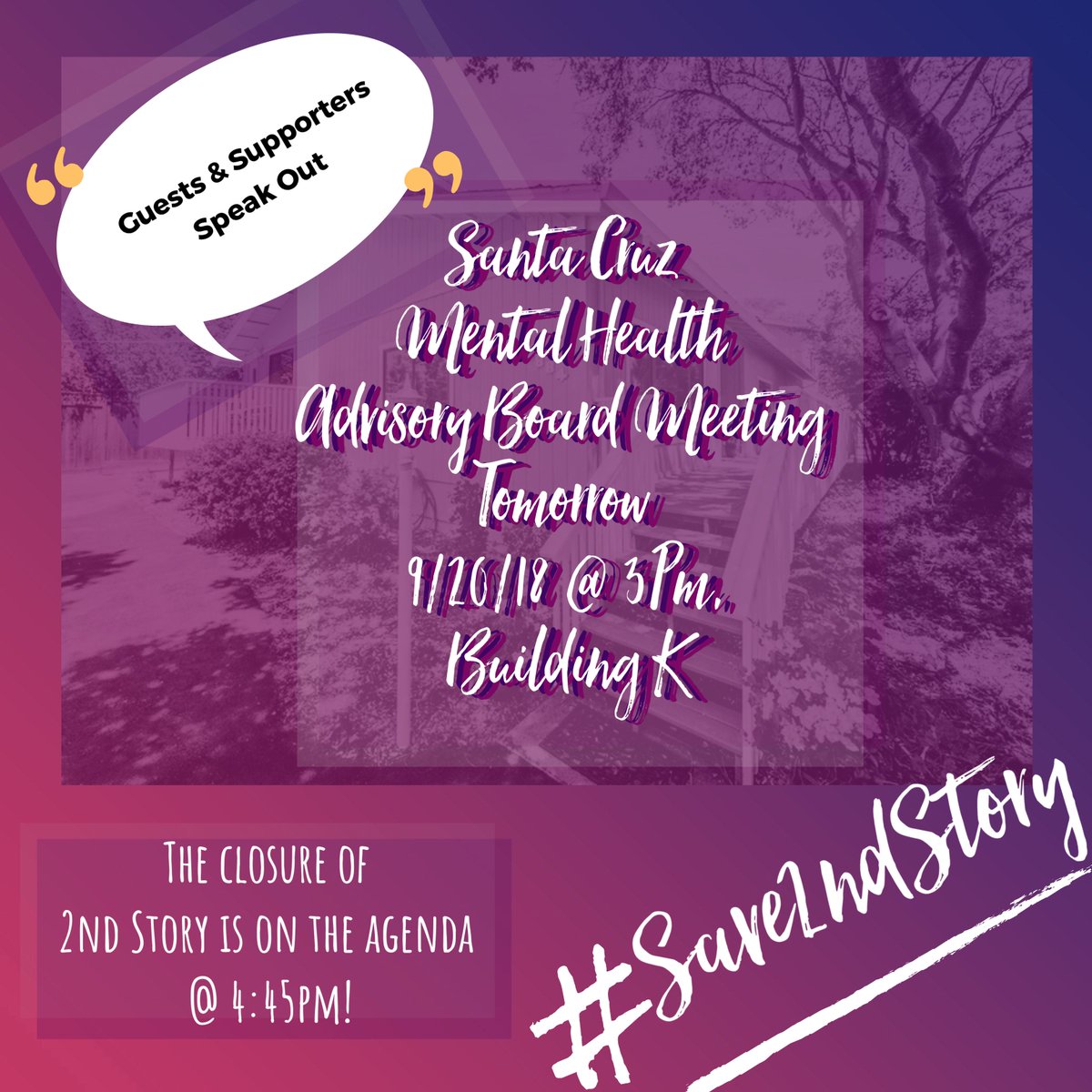 Guests2S's tweet photo. #pleasehelp #Save2ndStory #PeerRespite House, they've #saved many &amp; will continue #Healing others if #TogetherWeCan #KeepIt #open. #WednesdayWisdom #SaveTheStory #SaveOurStory #SOS #Mentalhealth #Peer #PeerSupport #LivedExperience #SavesLives #health #SuicidePrevention #advocacy https://t.co/j56yw4KlXr