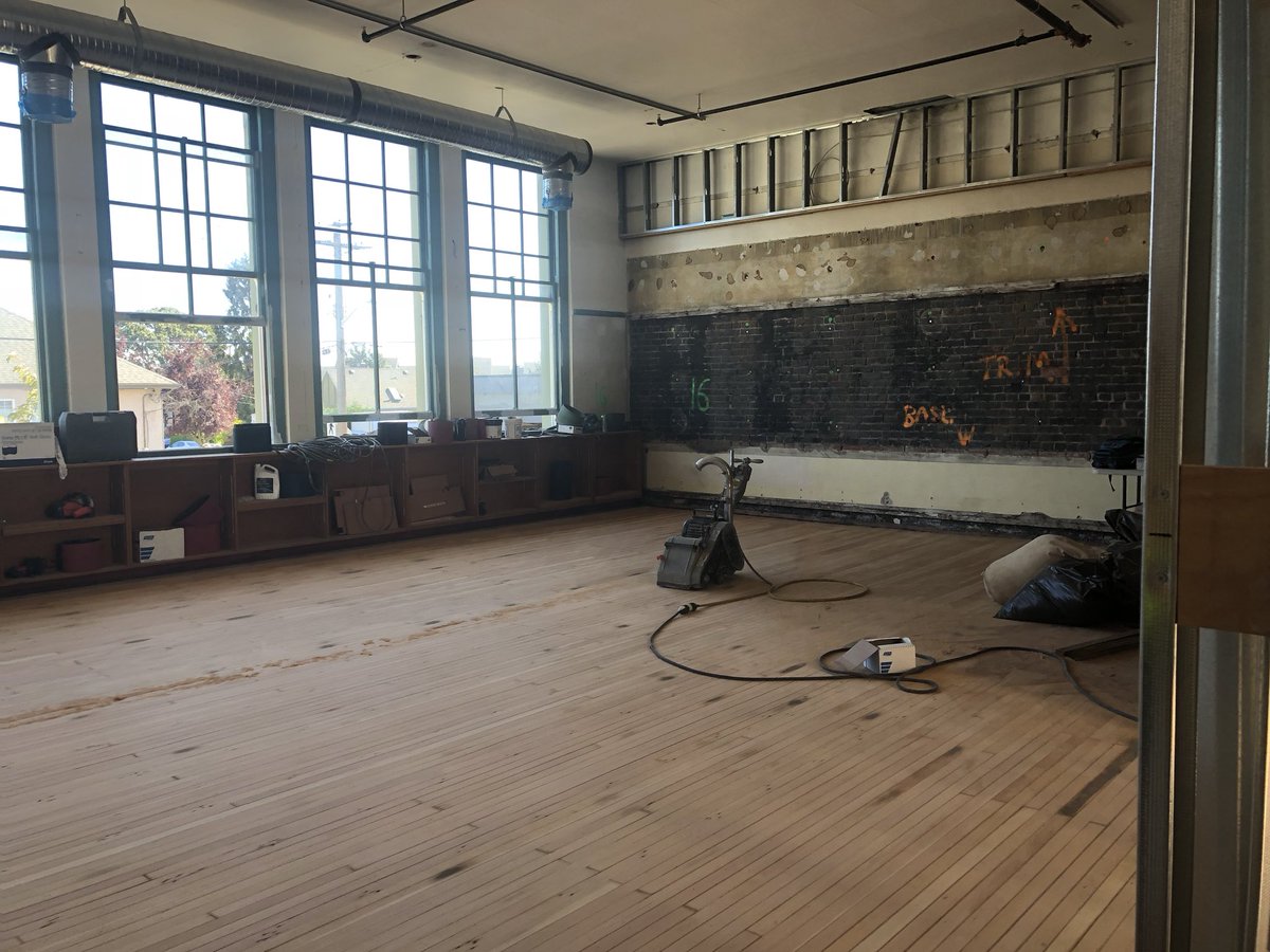 Checking out our new Burnside Education Centre with Jim Soles. Flurries of activity. Apparently, like <a href="/shelleygreen61/">Shelley Green</a>, I was also turned down in my request for a pink hard hat. #sd61