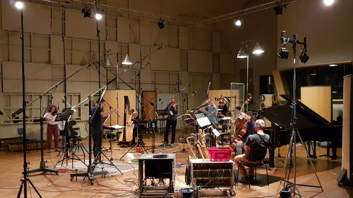 zafraanski's tweet photo. Enjoying the late summer in Berlin? Yes, but also the hard work at #Teldex Studio and the recording of "Ins Offene" by #LulaRomero with conductor #PremilPetrovic for Edition Zeitgenössische Musik / #Wergo! To be released in 2019, stay tuned... https://t.co/tmDYBTKW9D