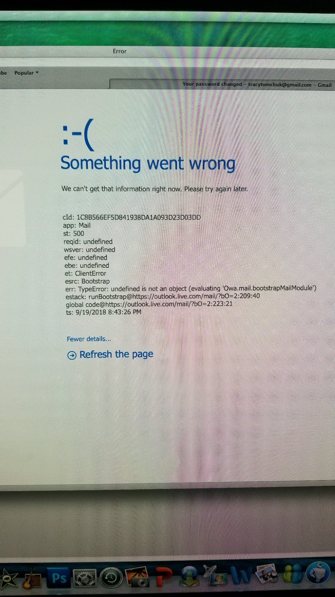 TracyTomchuk's tweet photo. @Outlook why cant I access my email on my Mac? I really don't have time for this. Also, it also wont access OneDrive account. https://t.co/9aremeDKkh