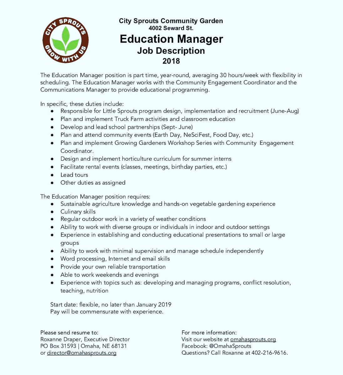 opsthrive's tweet photo. Great Part-Time Job Opportunity. Especially for college students interested in Education, Agriculture, or Culinary Arts. https://t.co/JIcXfsNDJr