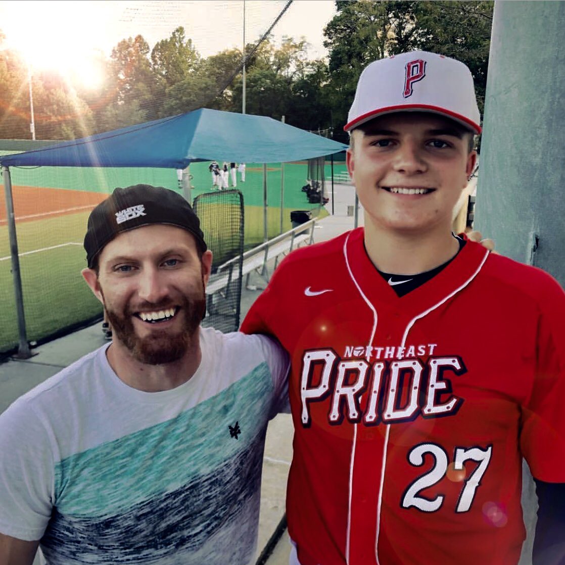 ned_luke's tweet image. #CuzzoGrant and his fam made it from #Massachusetts to se @BubbaLuke27 get after it at #DiamondNation #Gabriel got to see his first ballgame and that’s really #cool