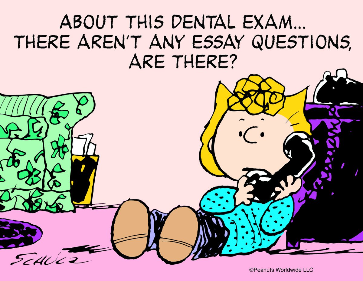 No, no essay questions... But you ARE required to come in twice a year! ✌️😉

#LOL 😆 #DentalJokes 👄 #DentalHumor 👅 #DentalExam 😷 #DentalCleaning 🦷 #DentalAppointment 😛