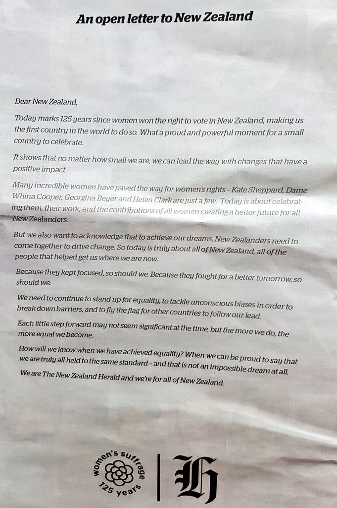 rawirimj's tweet image. Open letter to Aotearoa @nzherald "we need to continue to STAND UP for EQUALITY, to TACKLE UNCONSCIOUS BIAS."  Not an impossible dream. True that. #notimpossible