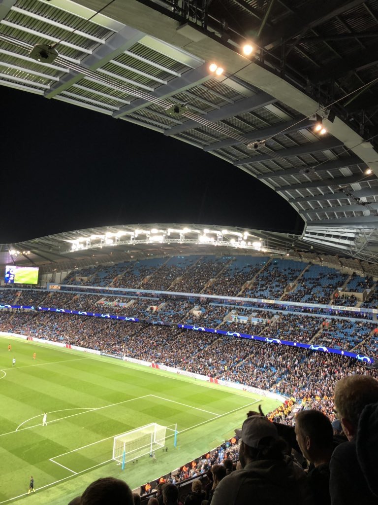 So many empty seats at #MCFC for the opening Champions League game 👀

We’re discussing on air now!

📻 Tune in → tlks.pt/ListenLive