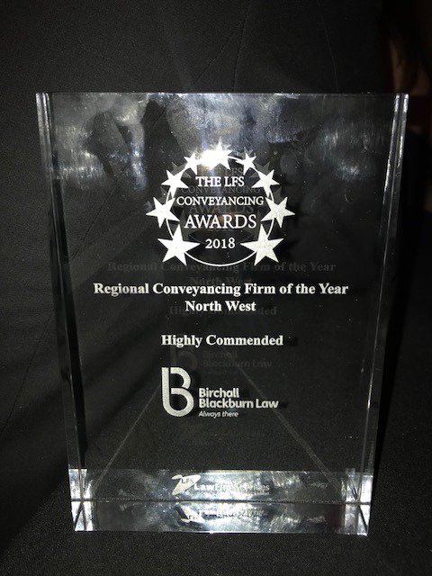 BBalwaysthere's tweet photo. We are so pleased with our Highly Commended trophy from the @lfsconvawards for Regional Conveyancing Firm of the Year!! 😄 A BIG congrats to our team and well done to all those shortlisted! #Lfsconvawards https://t.co/ZfJTJAM9Tc