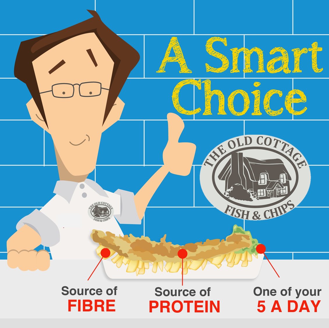 Did you know that Fish, Chips and Mushy Peas are a great source of many essential minerals and nutrients you require ?

#asmartchoice