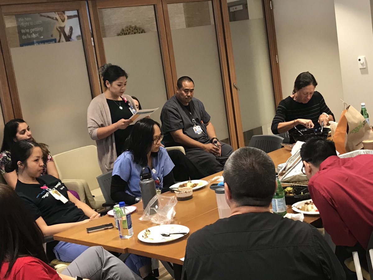 reddyaharini's tweet photo. D#3 Celebratory lunch expressing gratitude for acts of #kindness by our #MBMOB staff and @PermanenteDocs. #LoveMyCoWorkers #KPSBpxw @LymanFox1 @BarbaraCarnesMD @ozzie_martinez https://t.co/BeBpwokcVy