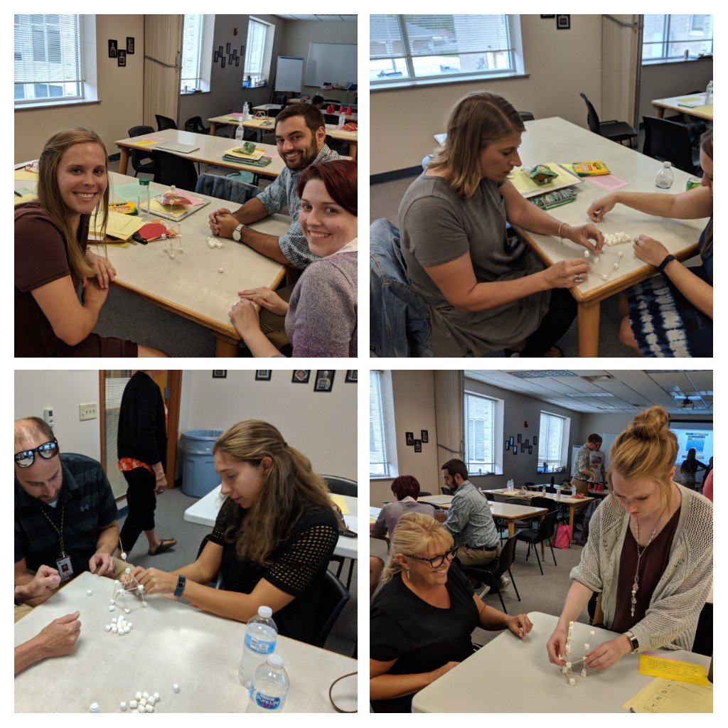 New teachers and their mentors engaged  in team building.  Relationships matter!  #fondypride