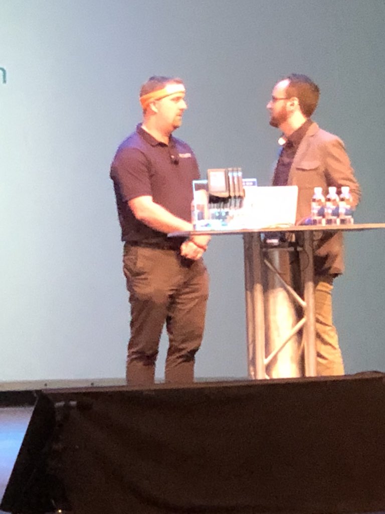 Arun_Opto22's tweet image. Team Travis or Team Kevin? “Build-A-Thon” competition at #ICCLead with @opto22 groov EPIC about to jump off! @InductiveAuto @CirrusLink #MQTT #IIoT