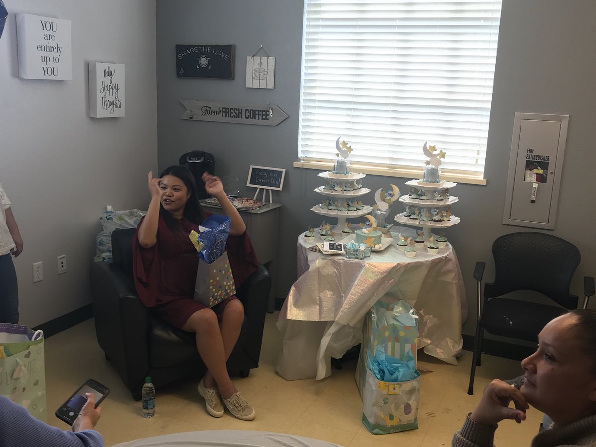3Rscholars's tweet photo. Packed staff lounge at Monte Bella Elementary School for @TNguyen925 baby shower. Congratulations! #3rscholars #alisalstrong https://t.co/zlN2lLqumd