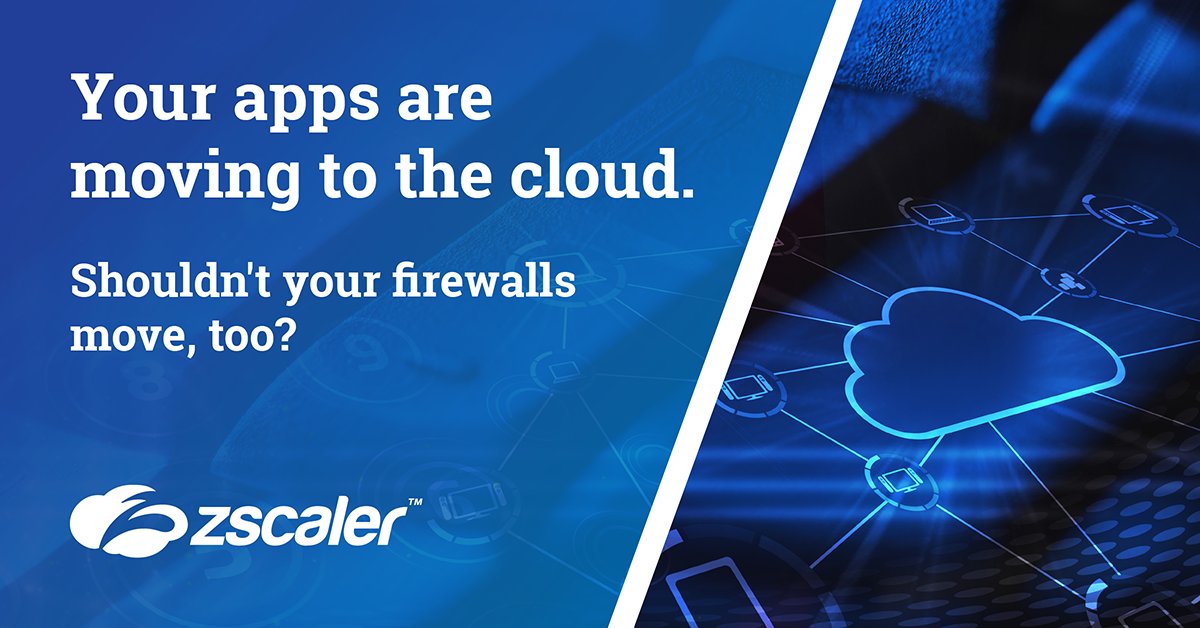 zscaler's tweet image. Looking to eliminate the cost and complexity of NGFW appliances? Read our eBook to find out how. bit.ly/2PpEV0M #CloudFirewall