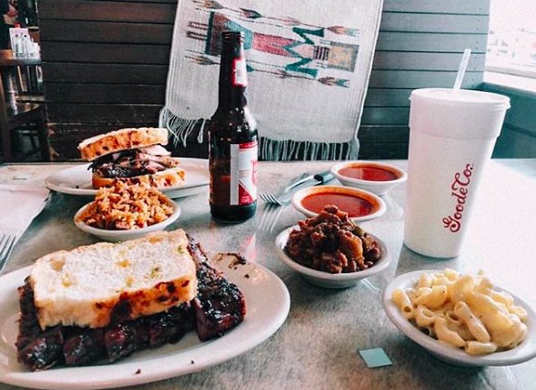 GoodeCompany's tweet photo. There’s nothing quite like good bbq &amp; a cold beer on a warm day! Get your fix with one of our barbecue sandwiches, or opt for a combination plate which allows you to mix and match our meats and signature sides. #goodecompany https://t.co/SfIFjucs9o