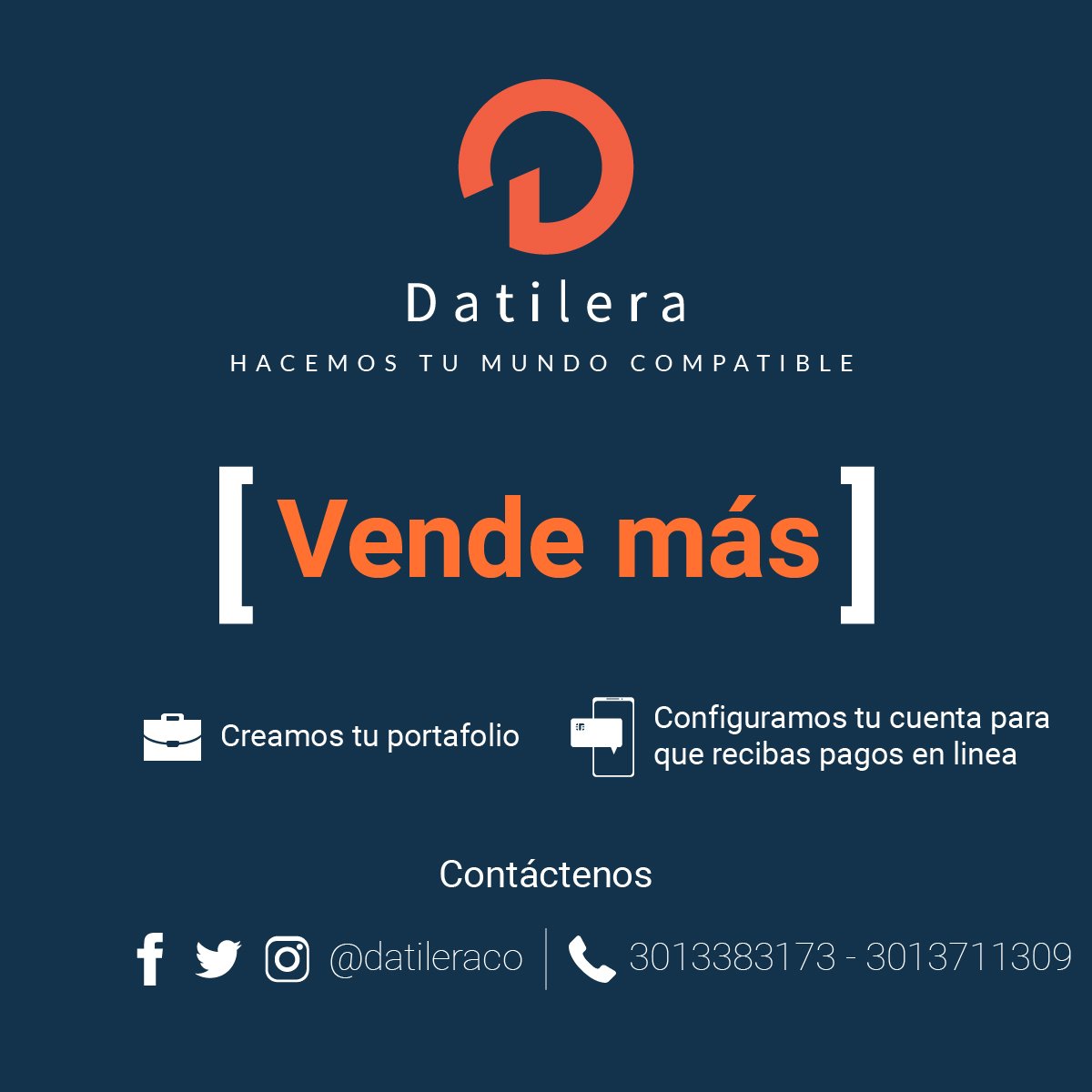 datileraco's tweet photo. Los tiempos cambian y la forma de llegar más oportuno a tus clientes también. 💫😎👉 https://t.co/yXvrLtb3gS
Instagram: @Datilera.co
Email: Info@datilera.co
Whatsapp: 3013383173 - 3013711309
#conversion #estrategia #socialmedia #vendemas #adagency #cúcuta #barranquilla #bogotá https://t.co/iDdggHqYeI