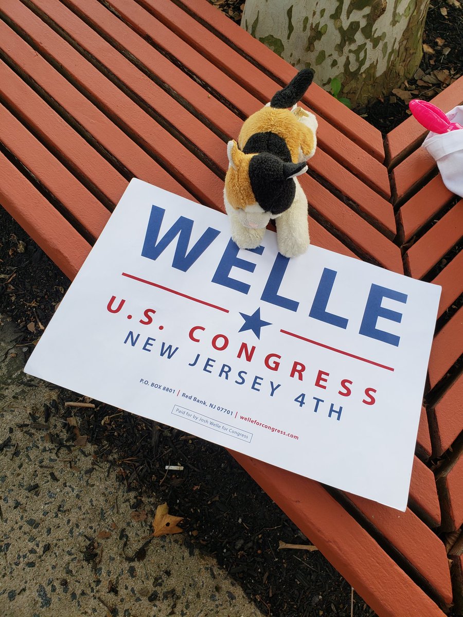 NotAratear's tweet photo. Great rally, @JoshuaWelle
Thank you for standing up for equality in CD4.
My son forgot to ask you his hard-hitting question: Do you like cats?
Thank you so much for all that you do.
#runwithwelle
#flipthe4th https://t.co/ZF51ONJ4cw