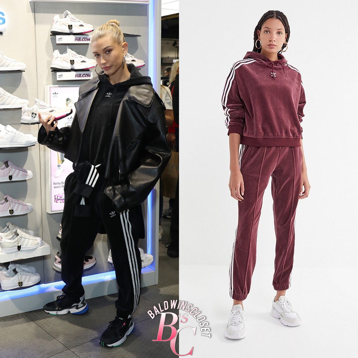 hailey baldwin adidas jacket