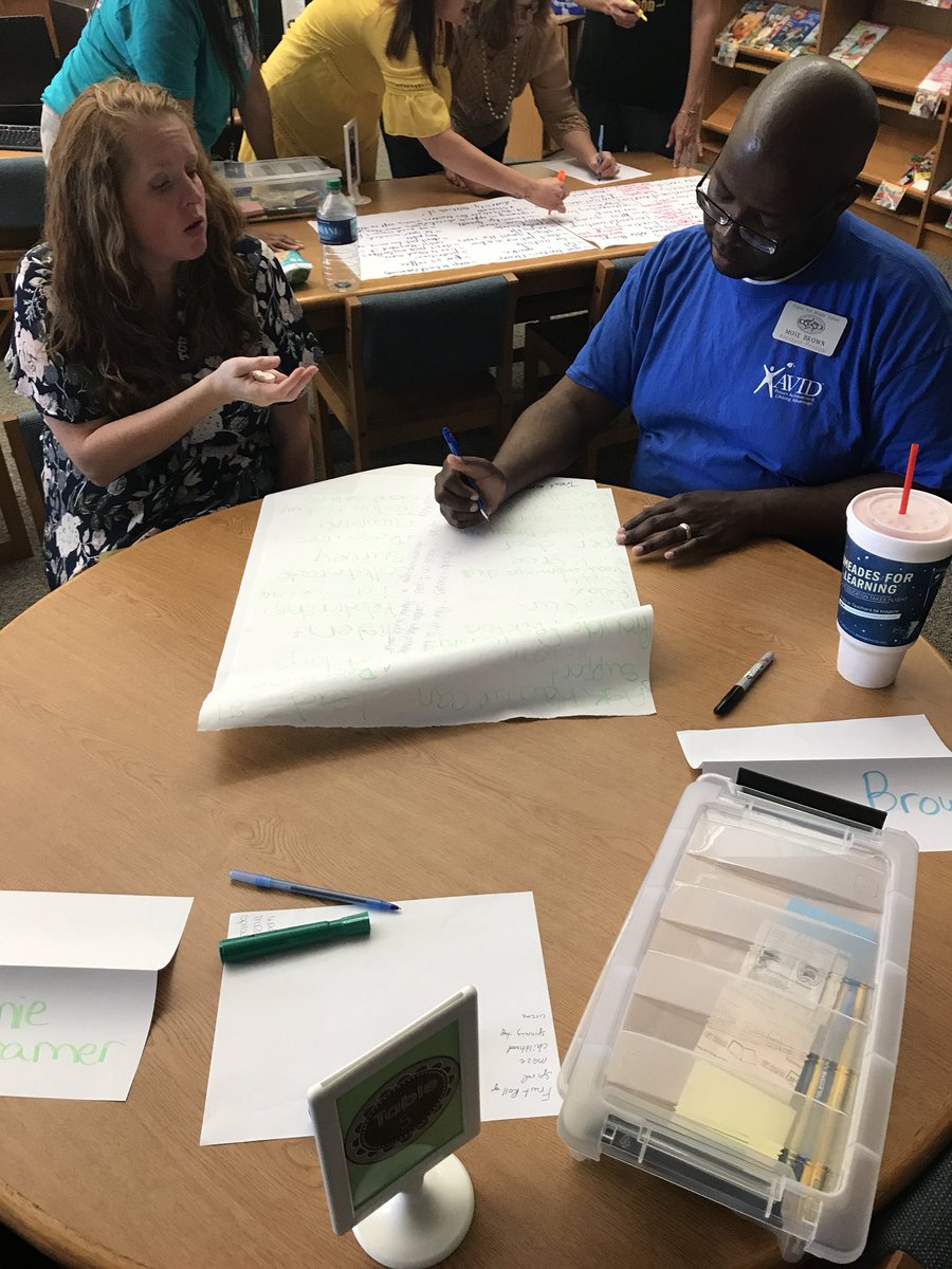 Panther Pride teacher care brainstorming day 2. We are capturing excellent ideas. Come join us September 24! #kisdpantherpride