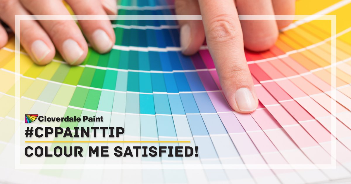 CloverdalePaint's tweet photo. #CPPaintTip: Colour Me Satisfied! 😍
We can offer you thousands of colour alternatives! Refer to our in-store or online (https://t.co/IDElauNQo8) colour selector. Colours can dramatically change the look of the room by accentuating features, creating harmony or drama.
#colour https://t.co/2MqhO0M7vn