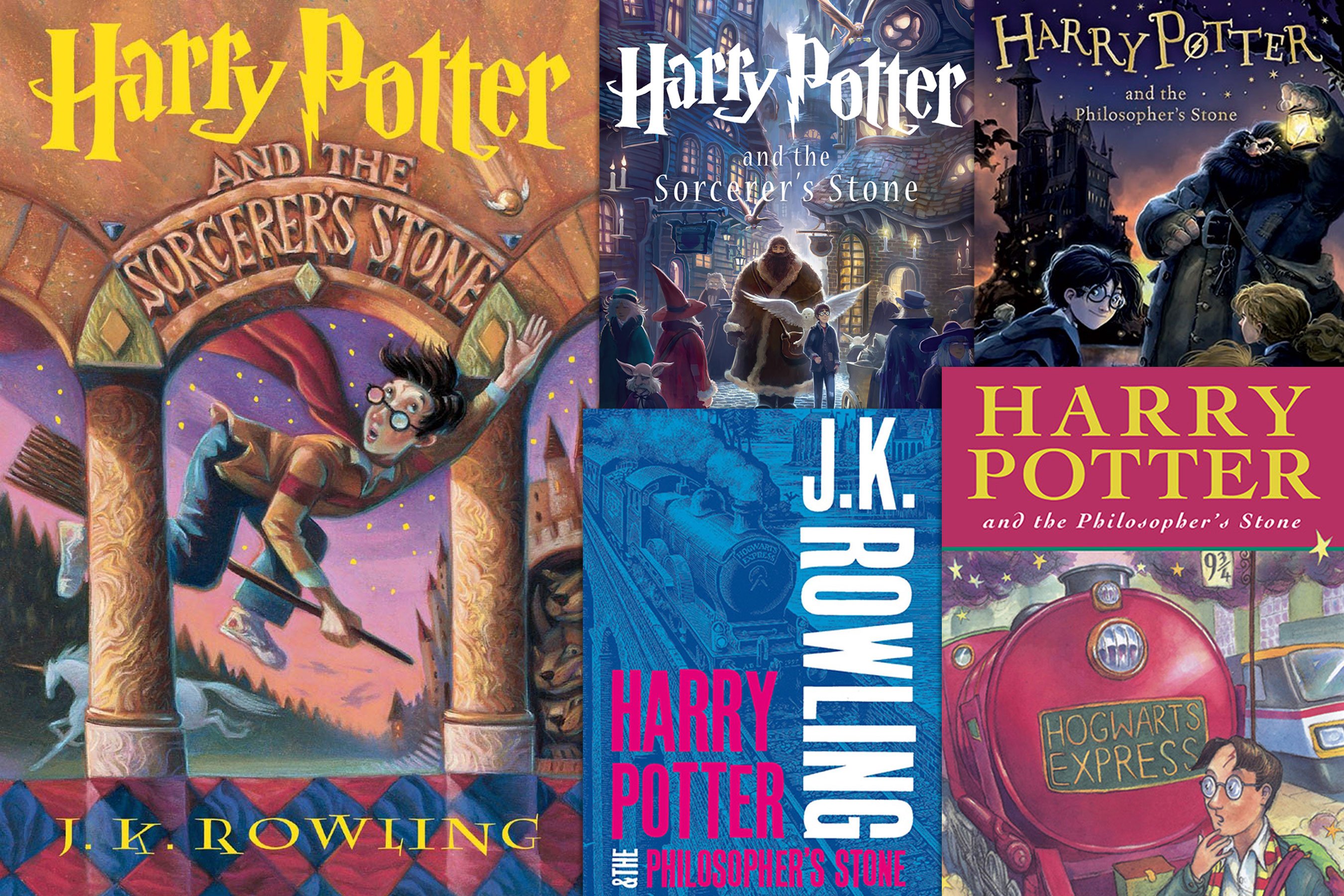 Читать камень 1. Harry Potter and the Sorcerer's Stone обложка книги.