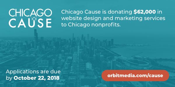 chicagocause's tweet photo. Chicago Cause is donating $62K in web services to local #Chicago #Nonprofits 

Website design ✔
PR services ✔
SEO ✔
Content strategy ✔
Social media strategy ✔
Analytics ✔

Check it out and apply today (the application is really quick!) → https://t.co/qtGCJwrIRo https://t.co/EwkqhWo7EW