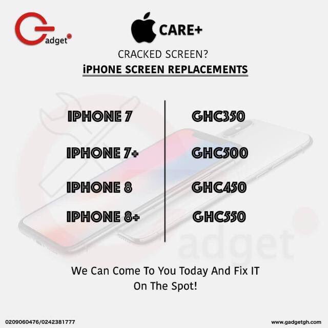gadget__gh's tweet image. Did you crack your iphone screen? No problem,Kindly DM us or Call 0242381777 now and we will come to you. KINDLY RT #BiibiBaChallenge