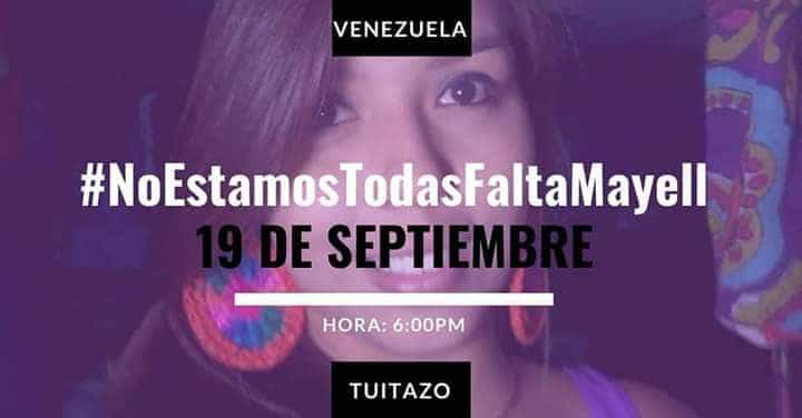 Por la captura del asesino de Mayell y la aplicación la pena por FEMICIDIO, me uno a esta campaña. El machismo, como el capitalismo, MATA  
#JusticiaparaMayell 
#BastadeFemicidios 
#NoEstamosTodasFaltaMayell
