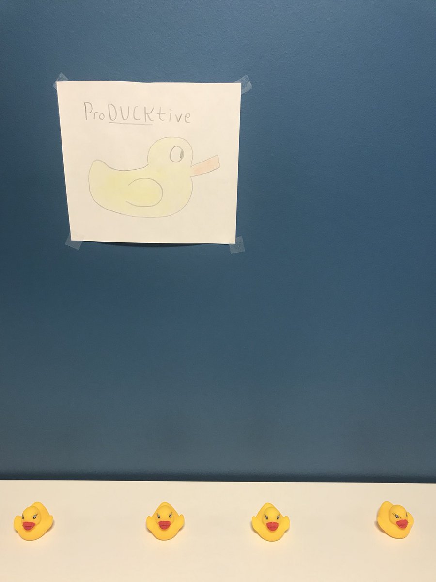 The third floor of Dunham is “quackin” us up! 

Happy Duck Day!