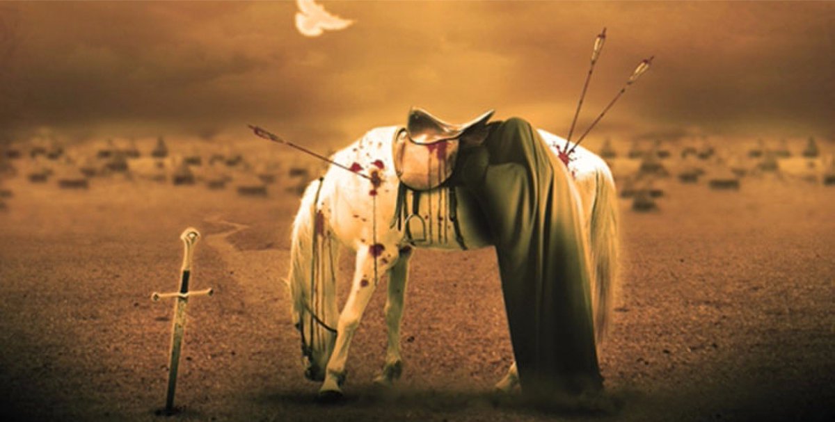 Yobaz Çocuk © on X: "Hüseyin attan düştü sahrâ-i Kerbelâ'ya, Cibrîl, kurban haber ver Sultan-ı Enbiyaya... #SelamOlsunEhliBeyte #Kerbela #10Muharrem https://t.co/rfaISK7WJH" / X