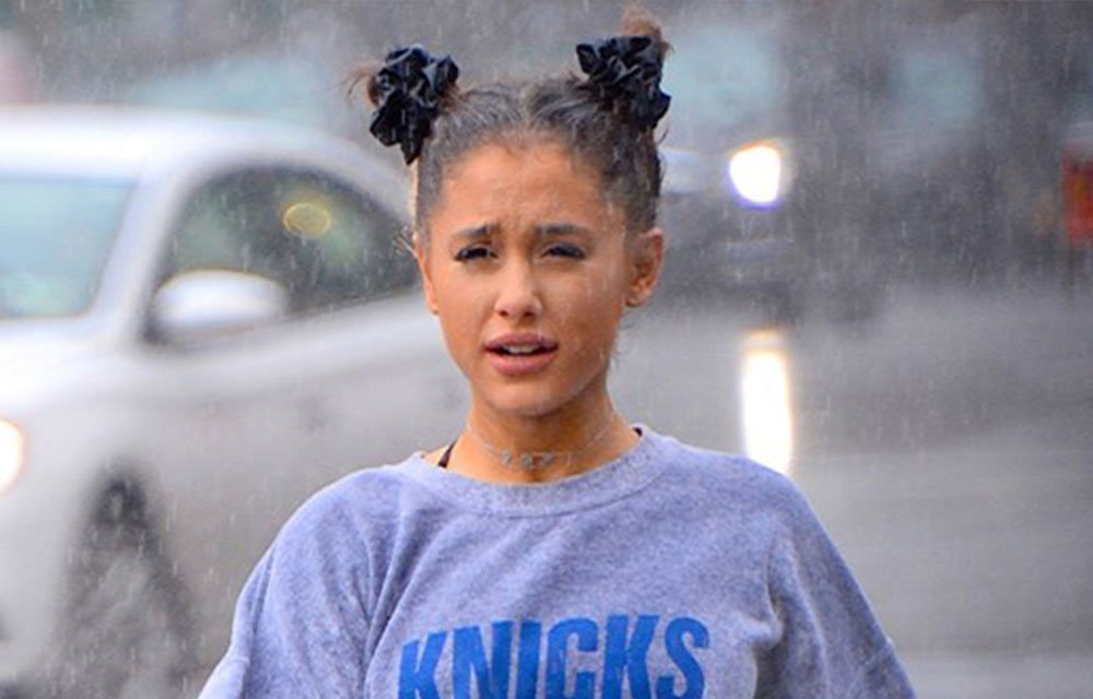 Ariana Grande caught crying in the rain for the first time since Mac ...